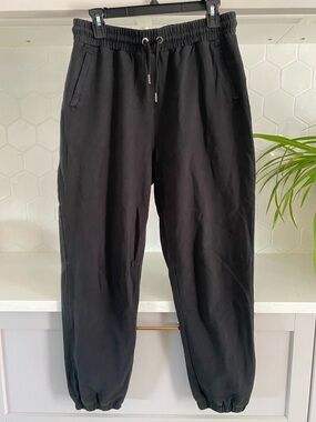 Mono B Black Elastic Waist Jogger Pants